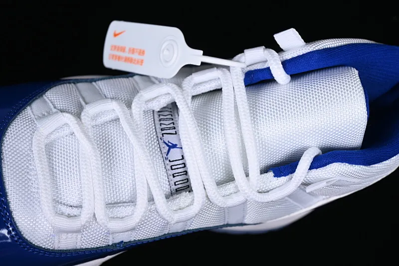 All categories Air Jordan Jordan series basketball shoes Air Jordan 11 P version Air Jordan 11 Retro "Concord Sketch" AJ11 Joe 11 white and blue real standard real carbon high-top basketball shoes CT8012-114